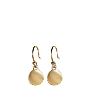 10K Gold Tiny Disc Earrings