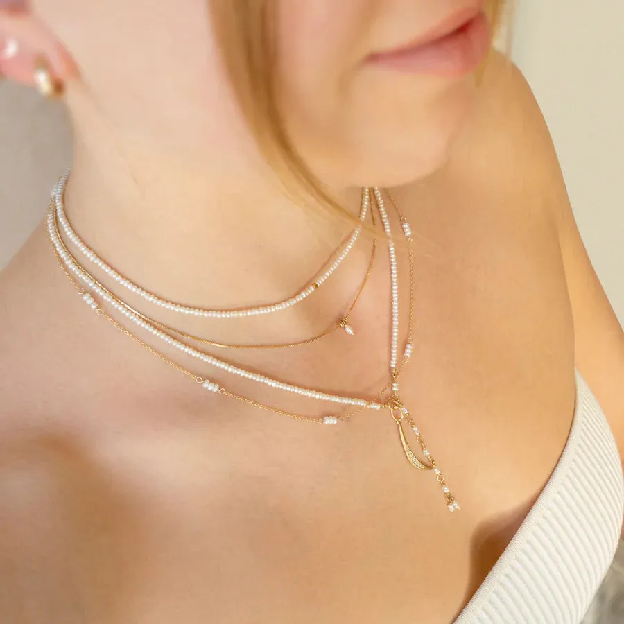 14K Gold Wrap Bracelet / Necklace with Multiple Stone Options