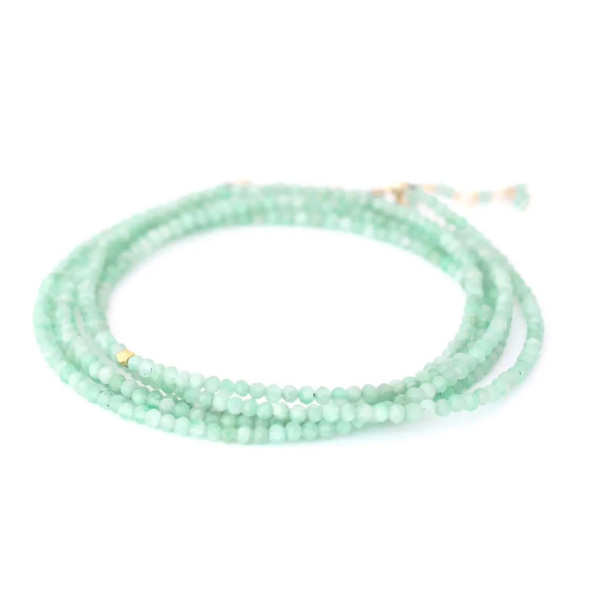 14K Gold Wrap Bracelet / Necklace with Multiple Stone Options