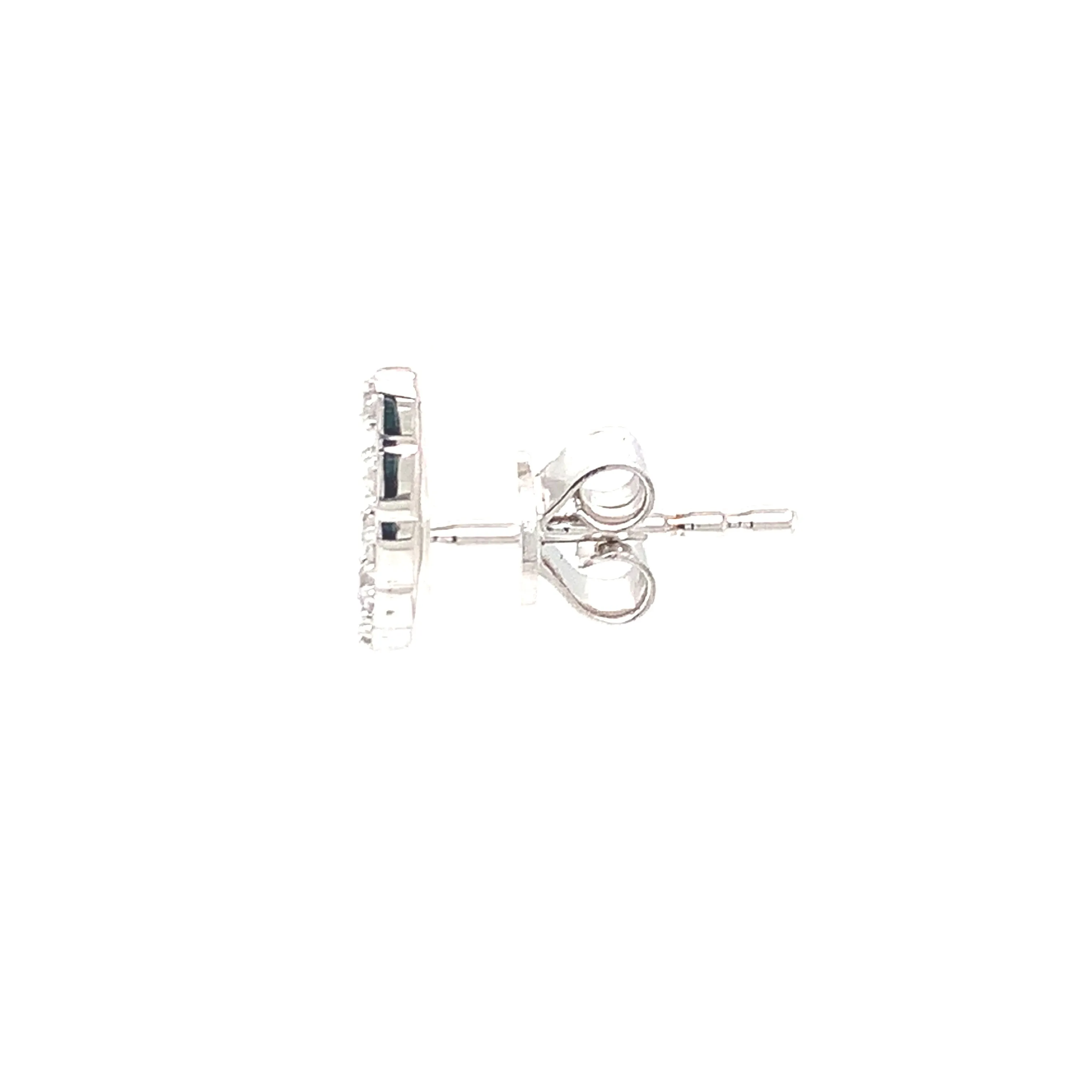 14K White Gold Diamond Ear Climber Earring