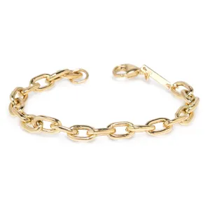 14k XXL Square Oval Link Chain Bracelet - SALE