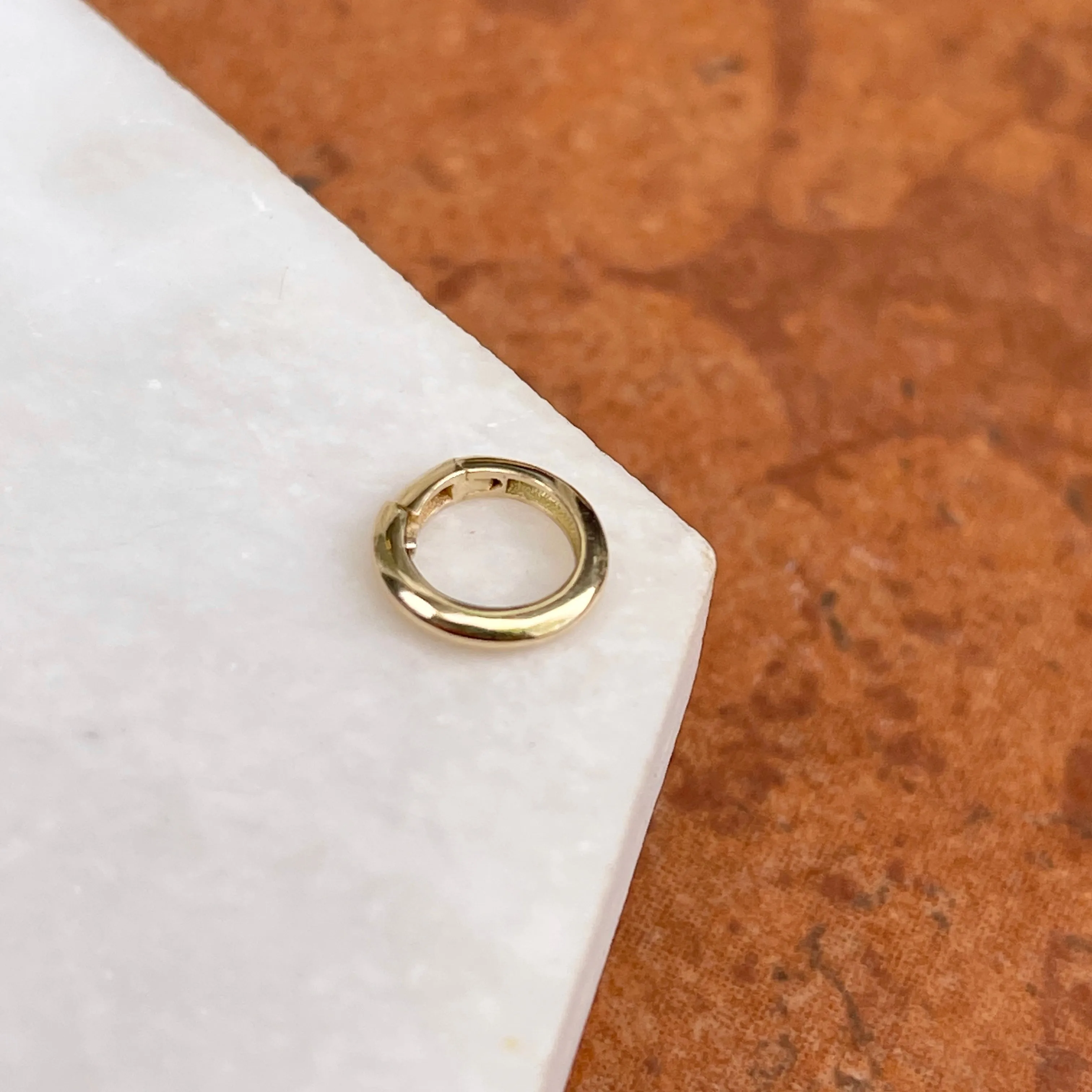 14KT Yellow Gold Round Pearl Shortener/ Enhancer Clasp 10mm
