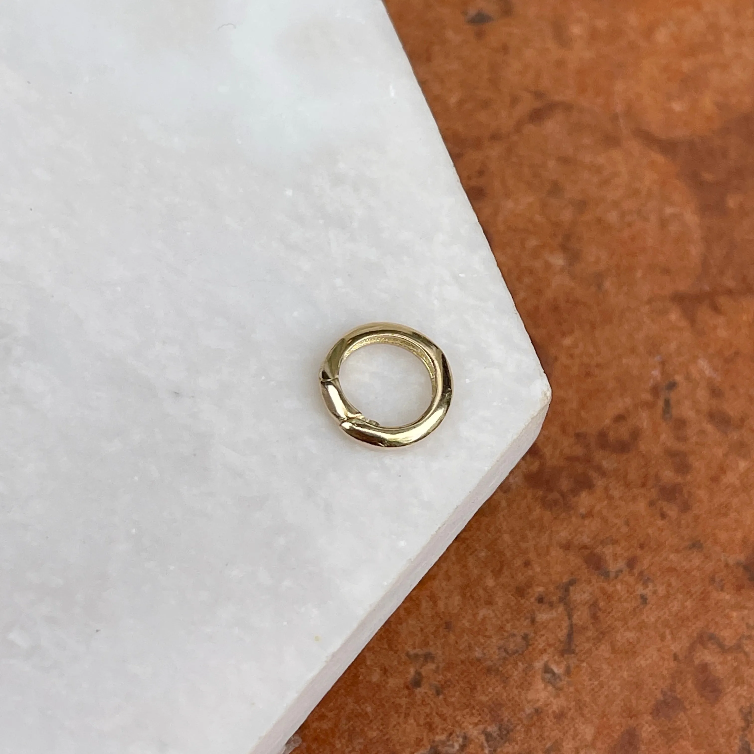 14KT Yellow Gold Round Pearl Shortener/ Enhancer Clasp 10mm