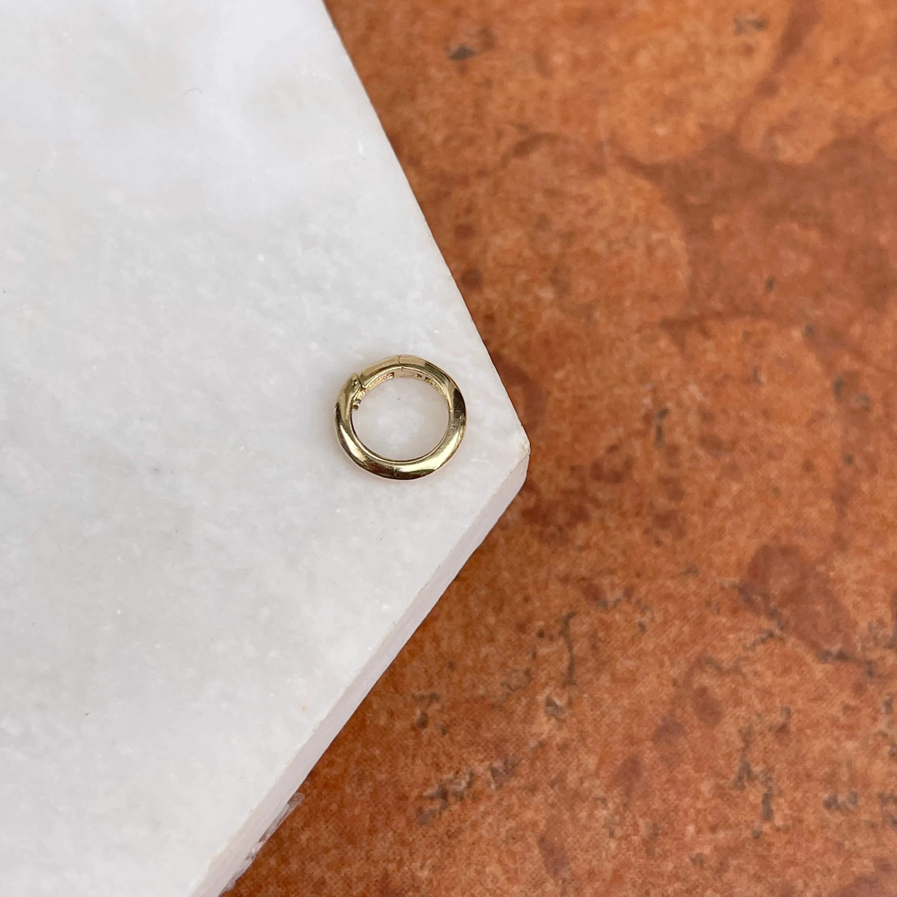 14KT Yellow Gold Round Pearl Shortener/ Enhancer Clasp 10mm