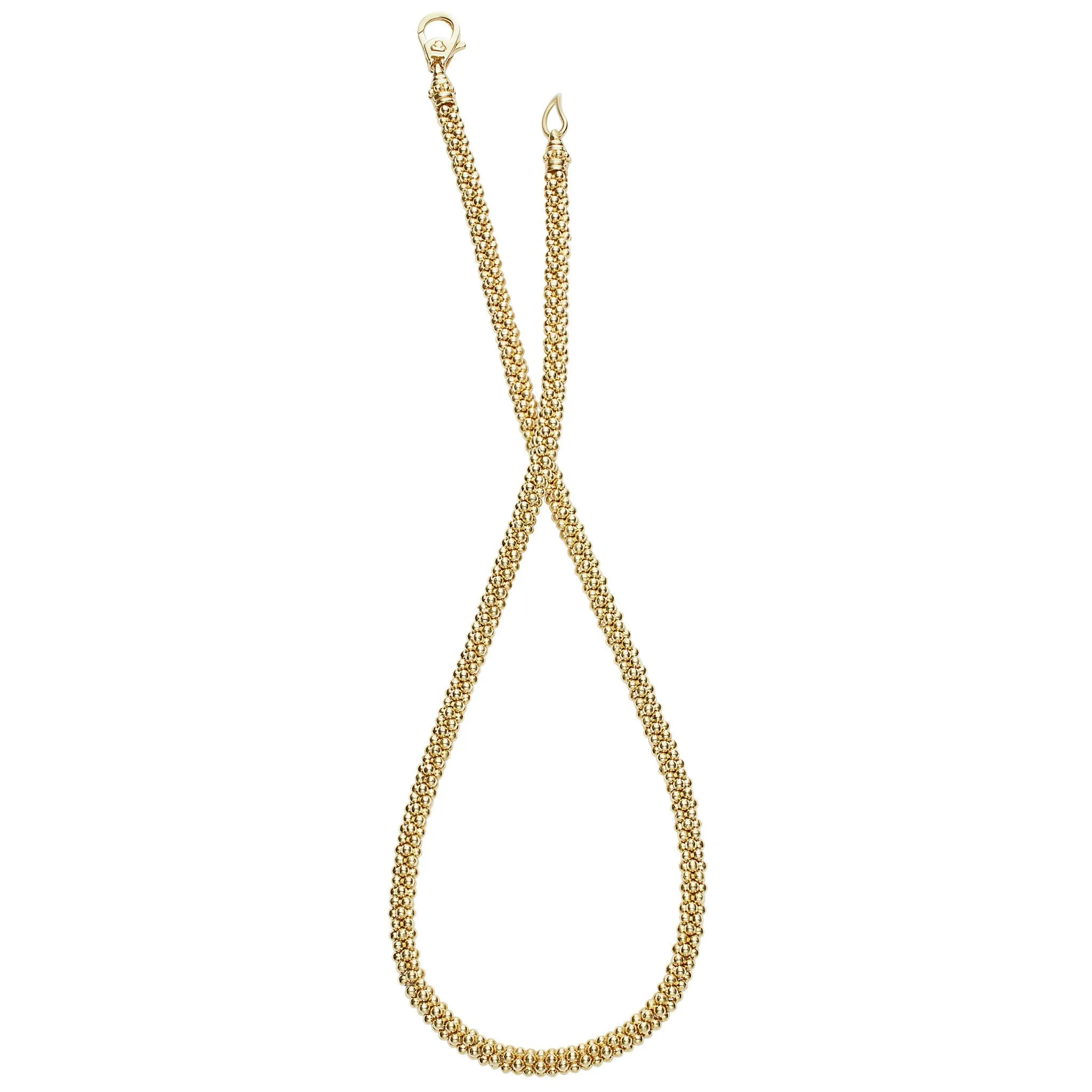18K Gold Caviar Necklace | 4mm