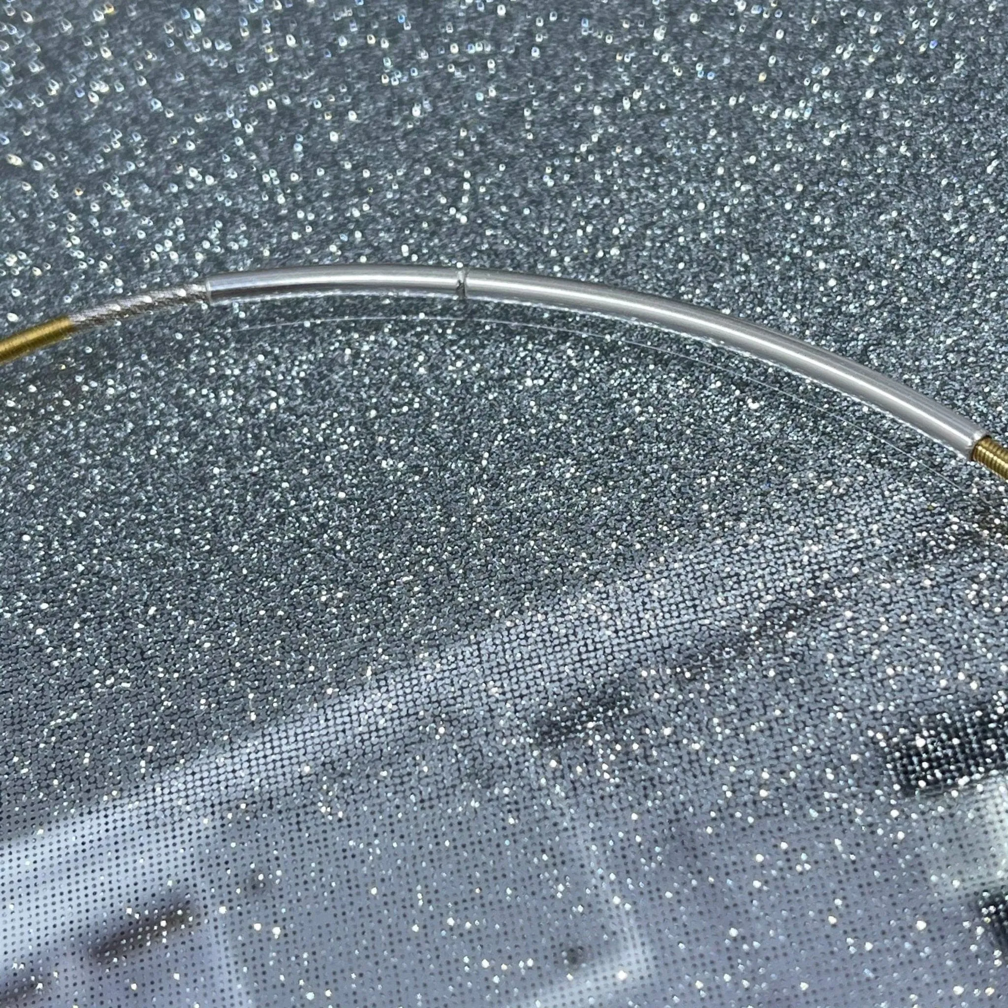 18K Gold Coated Starfish Drusy on Bi-Colored Cable Chain