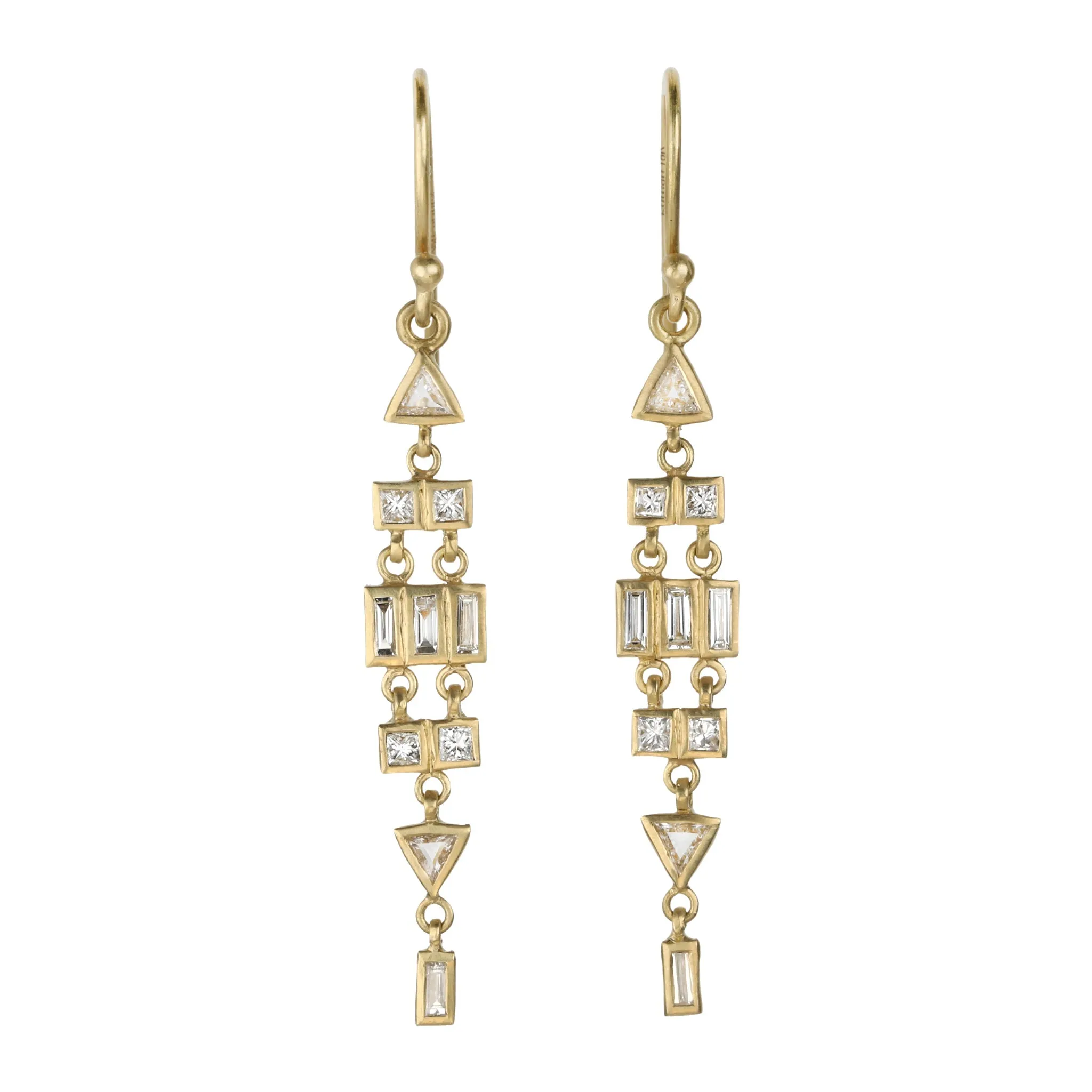 18K Gold Diamond "Mix It Up" Earrings