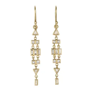 18K Gold Diamond "Mix It Up" Earrings