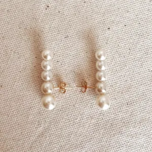 18k Gold Filled Pearl Ear Climber