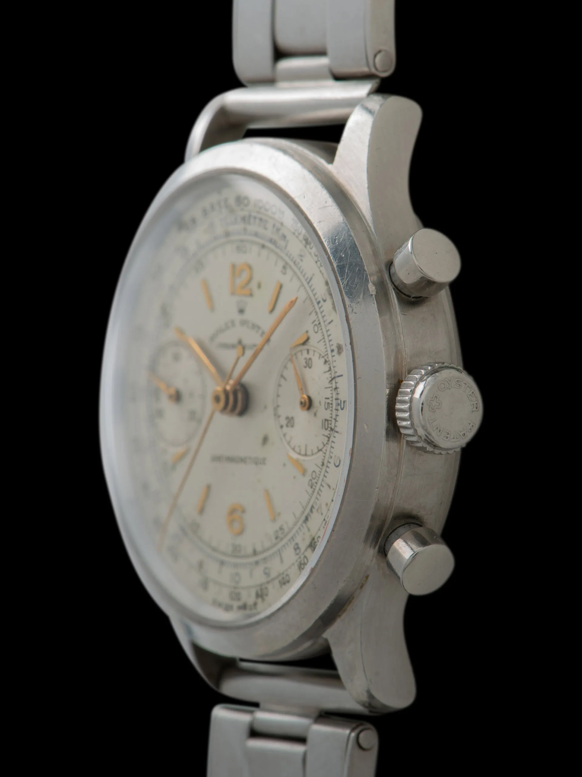 1946 Rolex Pre-Daytona Chronograph (Ref. 3525) "POW" W/ Original Owners Military Mess Card