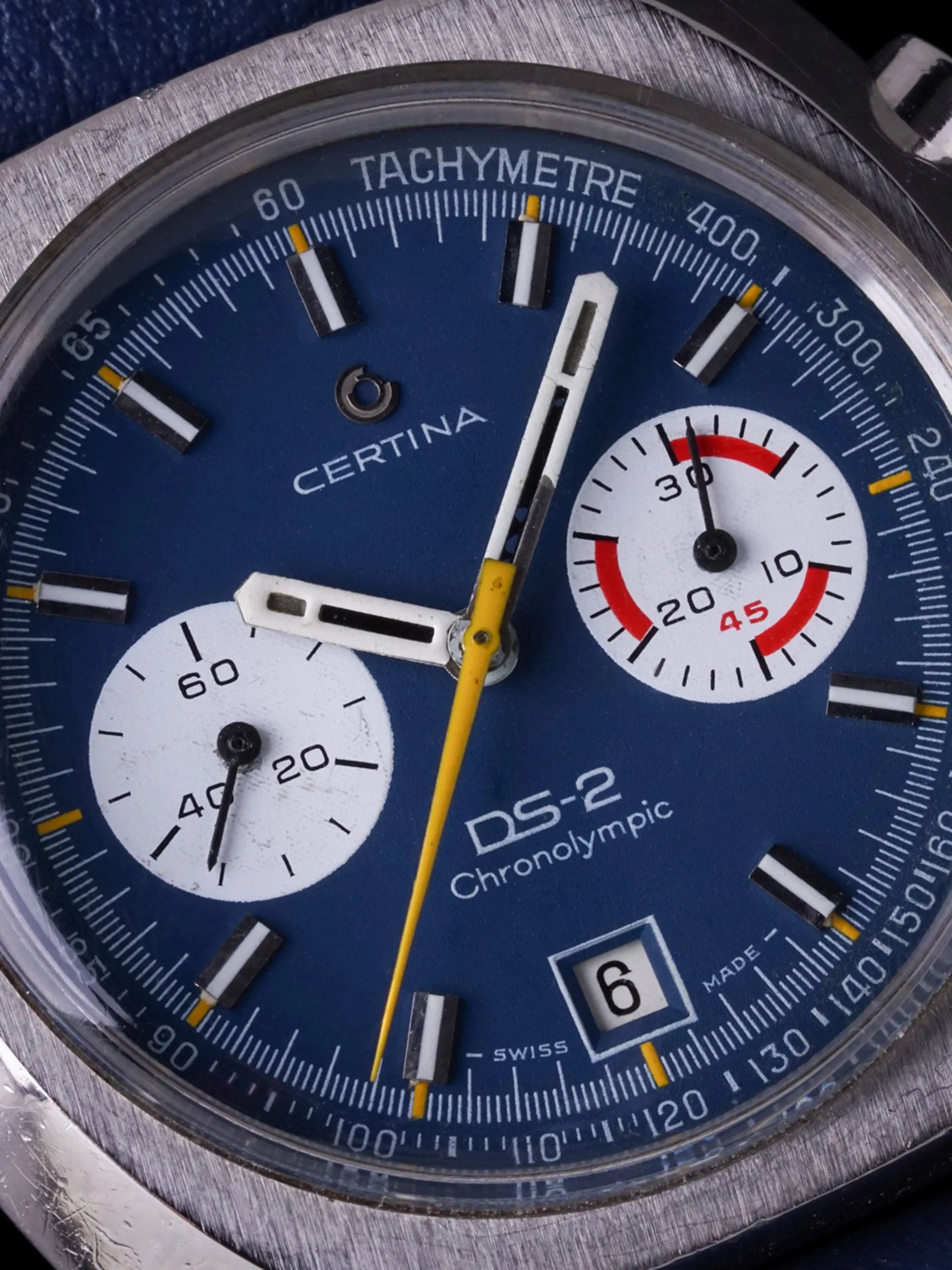 1970s Certina DS-2 Chronolympic (Ref. 8601 800) Blue Dial