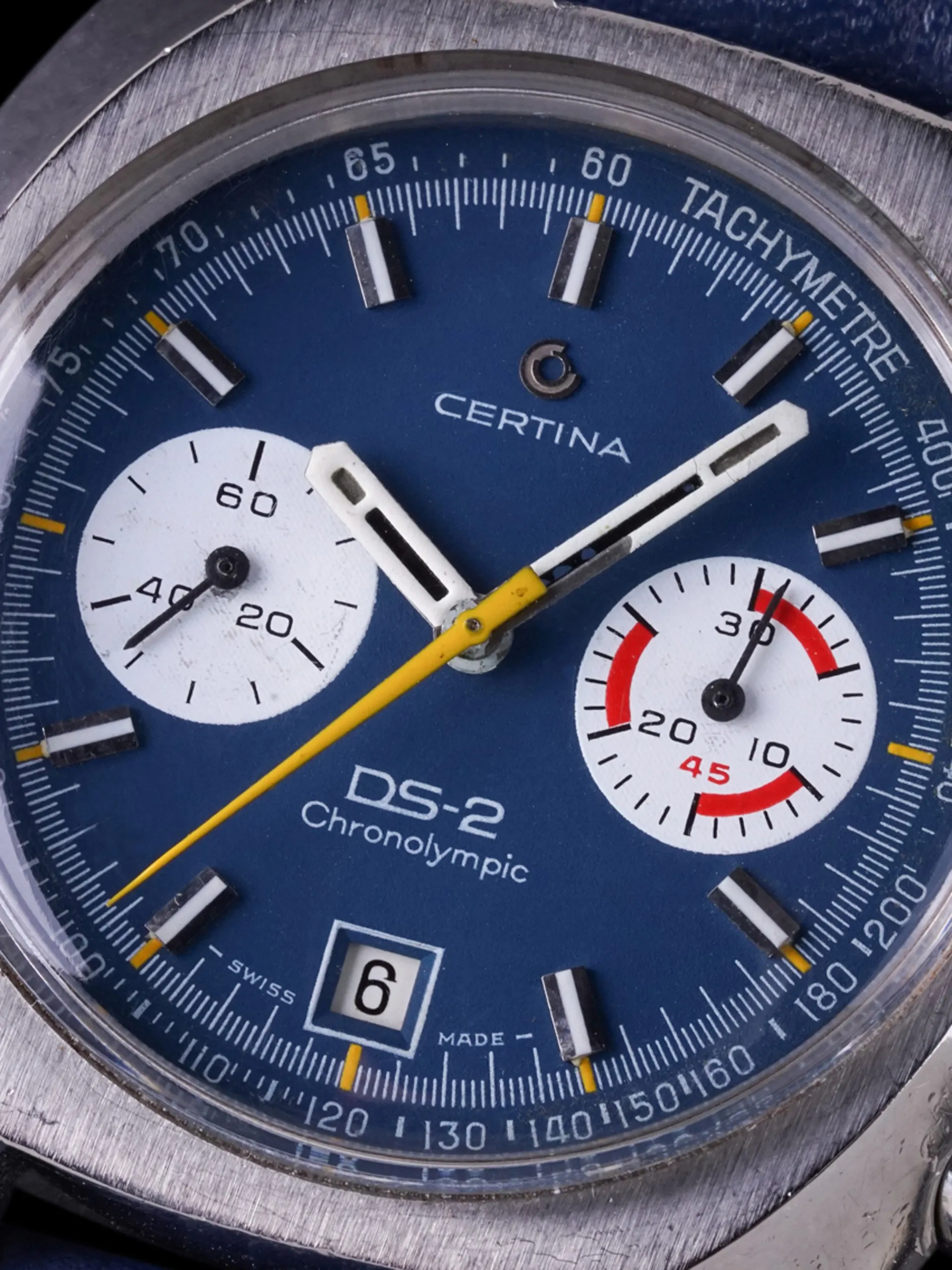 1970s Certina DS-2 Chronolympic (Ref. 8601 800) Blue Dial