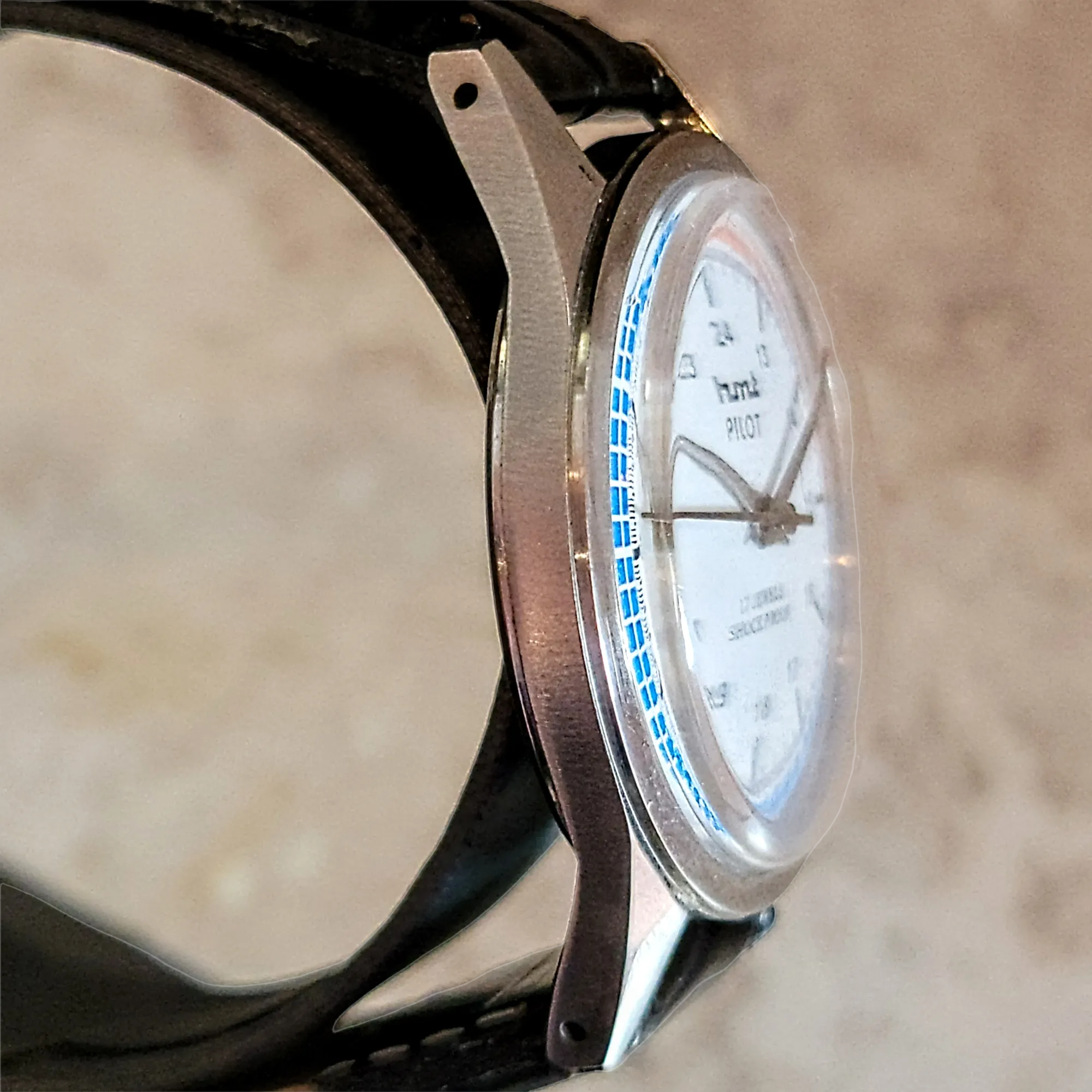 1970's HMT Pilot Watch 17 Jewels Cal. 0231 - All S. Steel