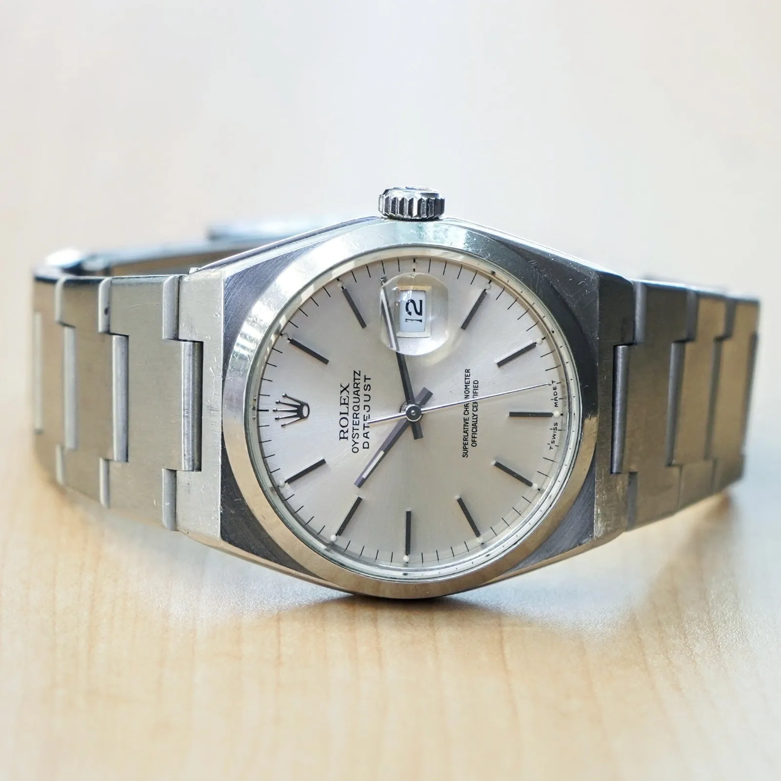 1992 ROLEX Datejust Oysterquartz Watch 36mm Ref. 17000 Cal. 5035 Wristwatch - ALL Stainless Steel