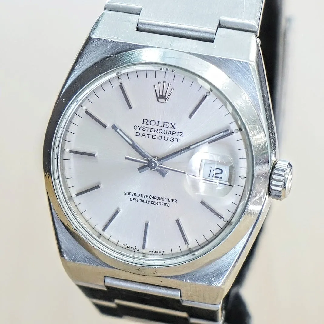 1992 ROLEX Datejust Oysterquartz Watch 36mm Ref. 17000 Cal. 5035 Wristwatch - ALL Stainless Steel