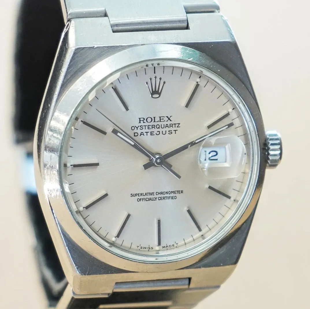 1992 ROLEX Datejust Oysterquartz Watch 36mm Ref. 17000 Cal. 5035 Wristwatch - ALL Stainless Steel