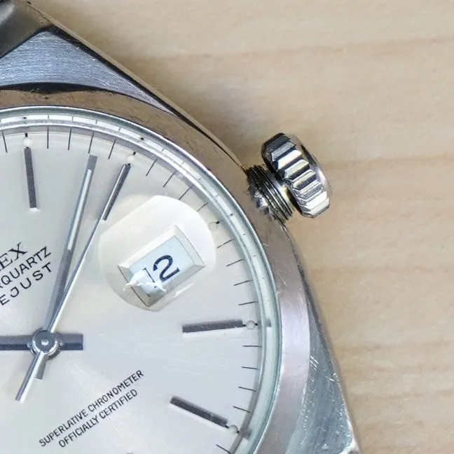 1992 ROLEX Datejust Oysterquartz Watch 36mm Ref. 17000 Cal. 5035 Wristwatch - ALL Stainless Steel