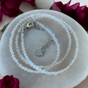 2 mm Opalite Beaded Necklace
