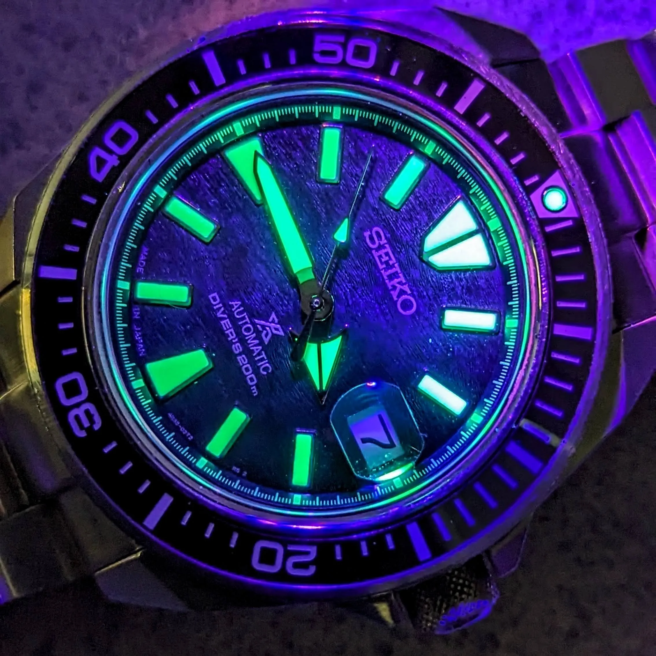 2020 SEIKO Prospex Save the Ocean Special Edition “Manta Ray” Automatic Wristwatch Diver’s Watch Ref. SRPE33