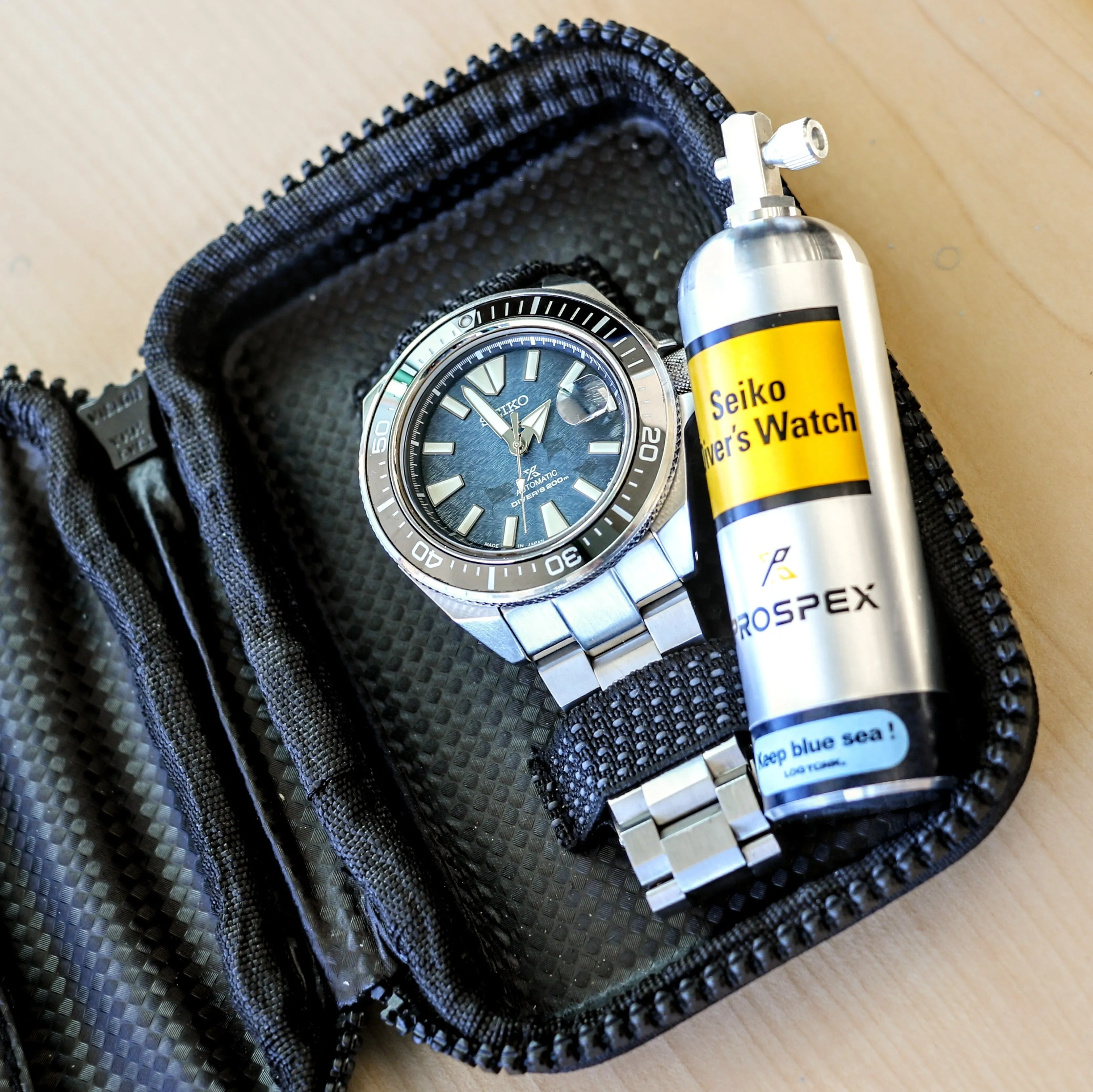 2020 SEIKO Prospex Save the Ocean Special Edition “Manta Ray” Automatic Wristwatch Diver’s Watch Ref. SRPE33