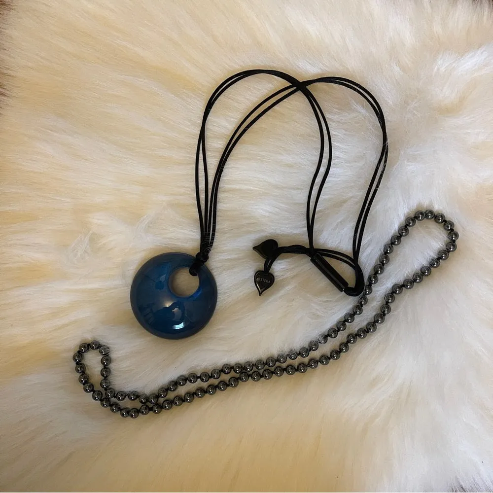 3 necklaces: tourmaline, Zsiska, closionne