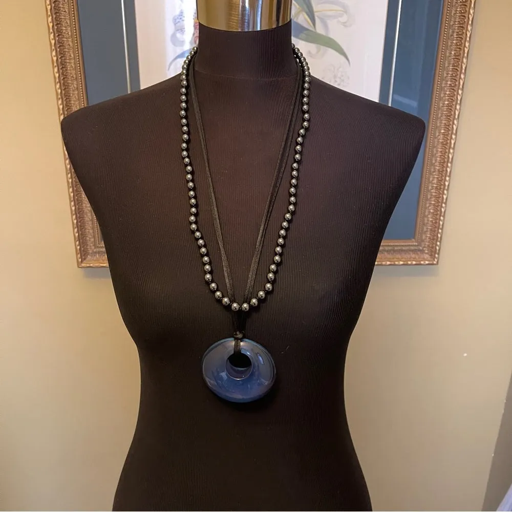 3 necklaces: tourmaline, Zsiska, closionne