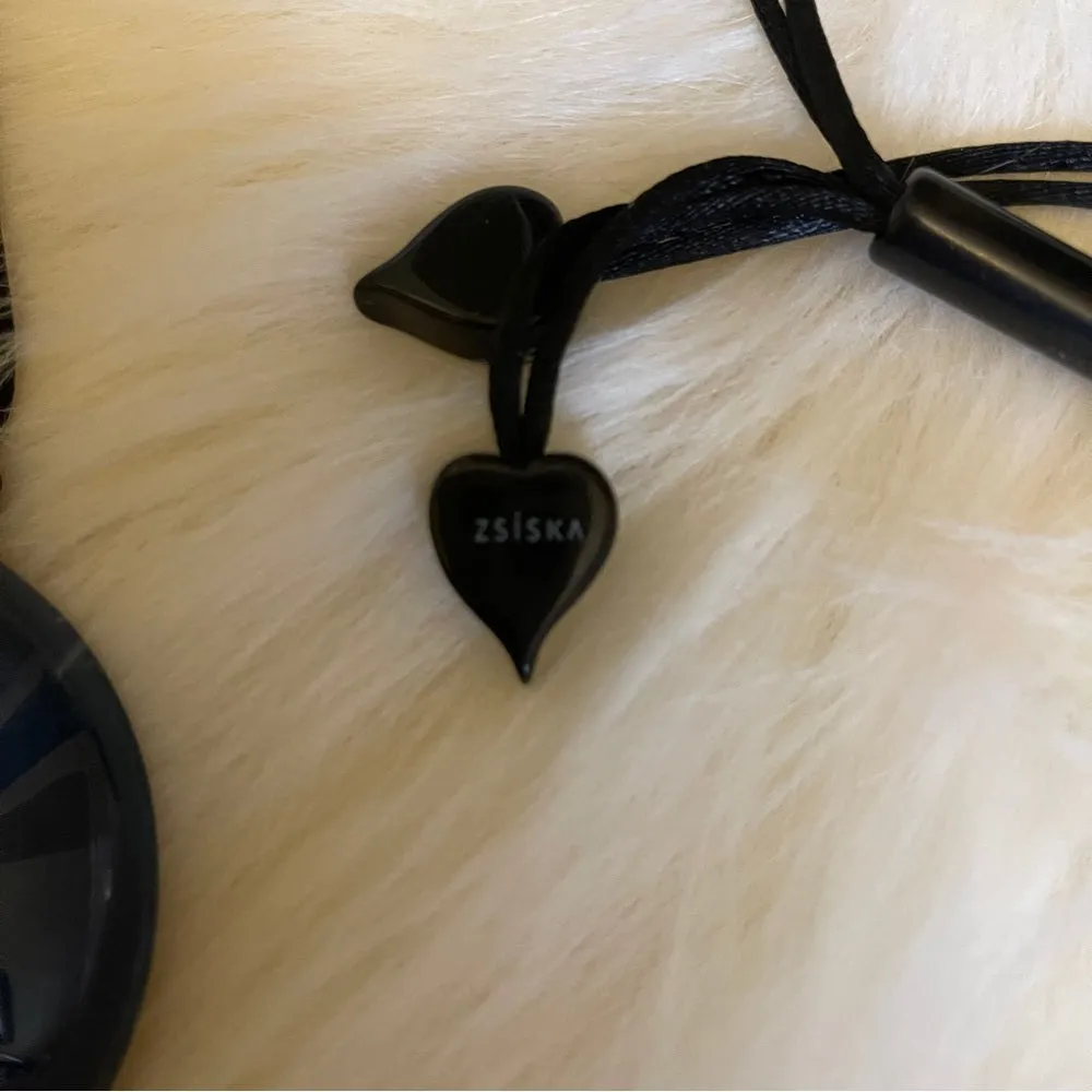 3 necklaces: tourmaline, Zsiska, closionne