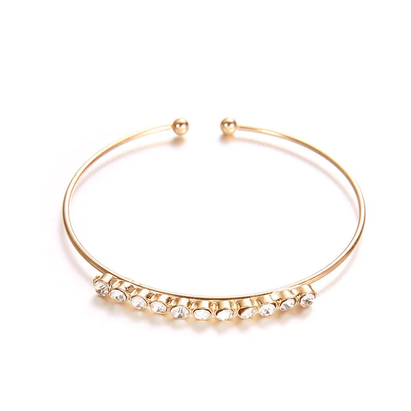 30 Pieces) Arrow Pattern Full Drill Bangle Set
