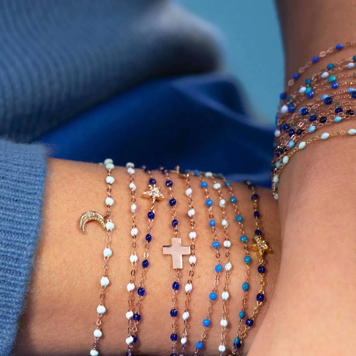 6.7" Classic Gigi Bracelet - Poppy   Yellow Gold