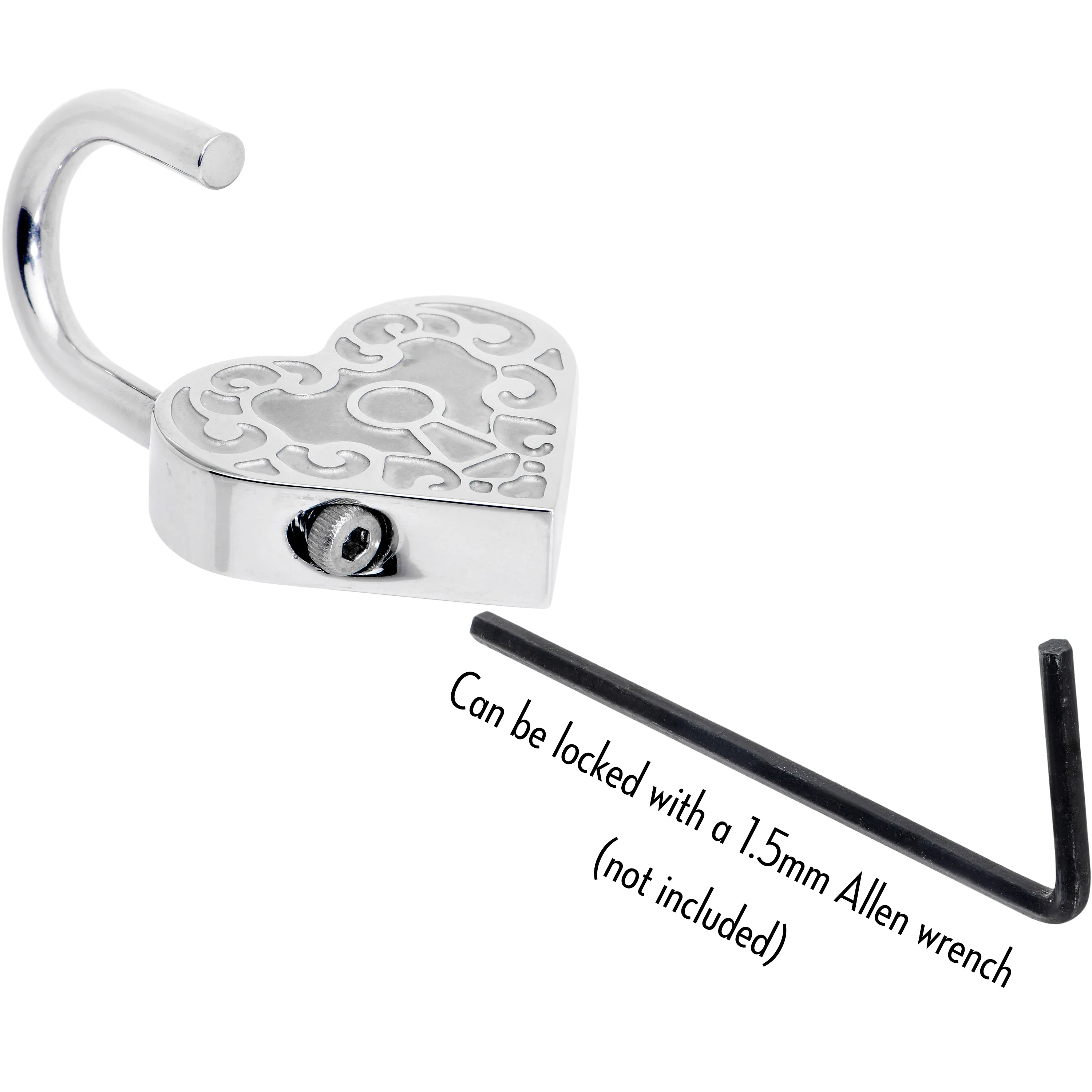 8 Gauge Heart Love Ear Weight Set