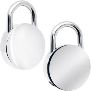 8 Gauge Round Padlock Ear Weight Set