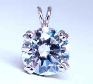 9mm CZ Solitaire Pendant 14kt 65115