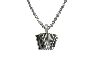 Accordian Music Instrument Pendant Necklace