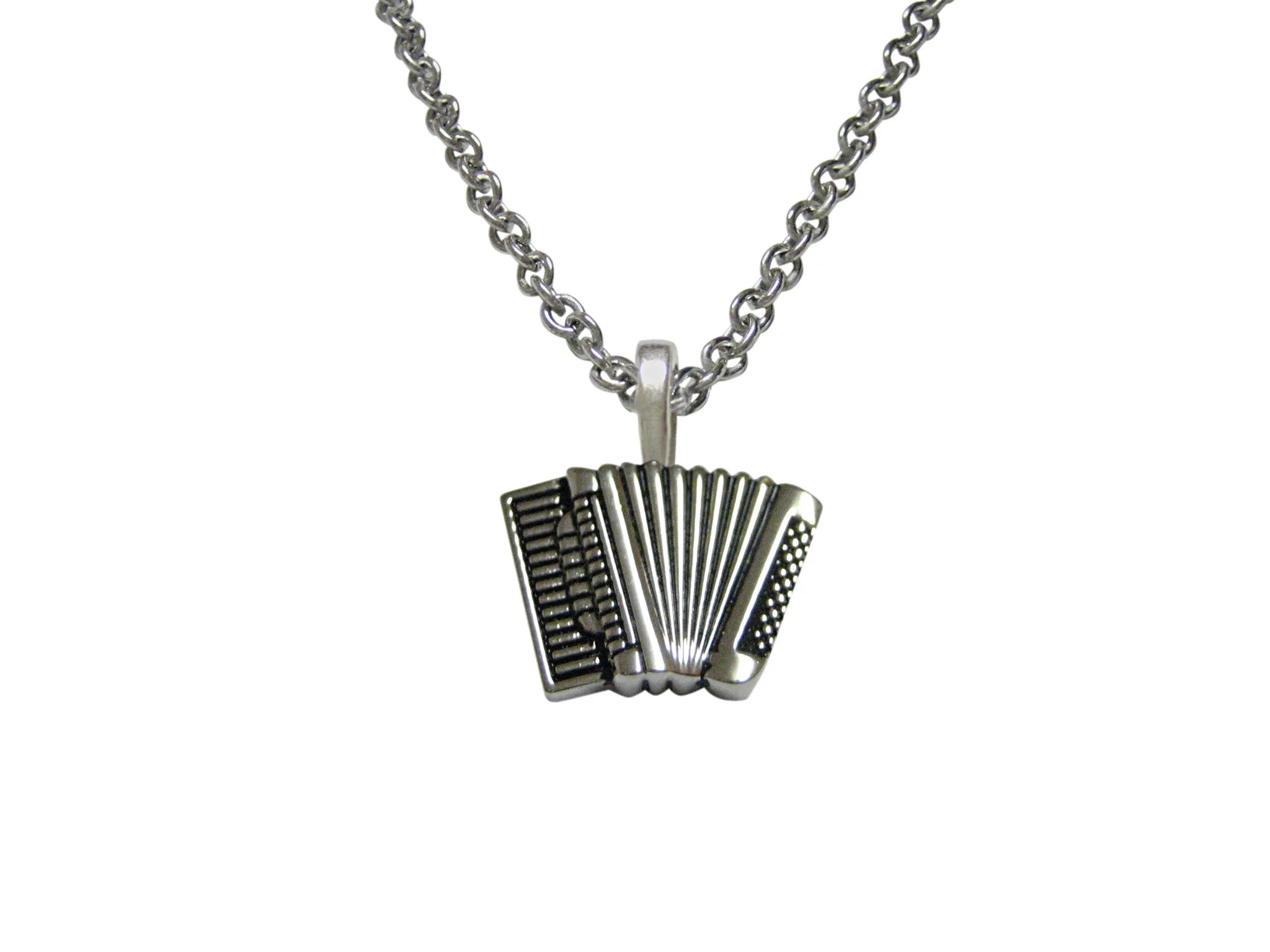 Accordian Music Instrument Pendant Necklace