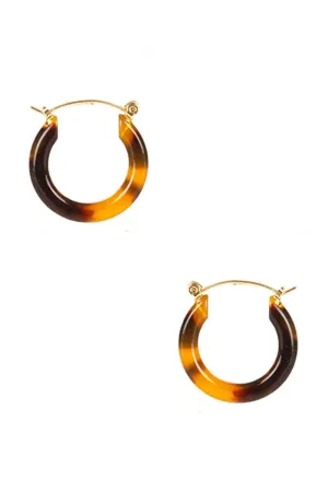 Acetate Round Huggie Earring