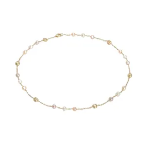 Africa Pearl 18K Yellow Gold & Pearl Short Necklace