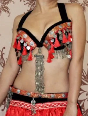 Aishwarya bra belt set red WS