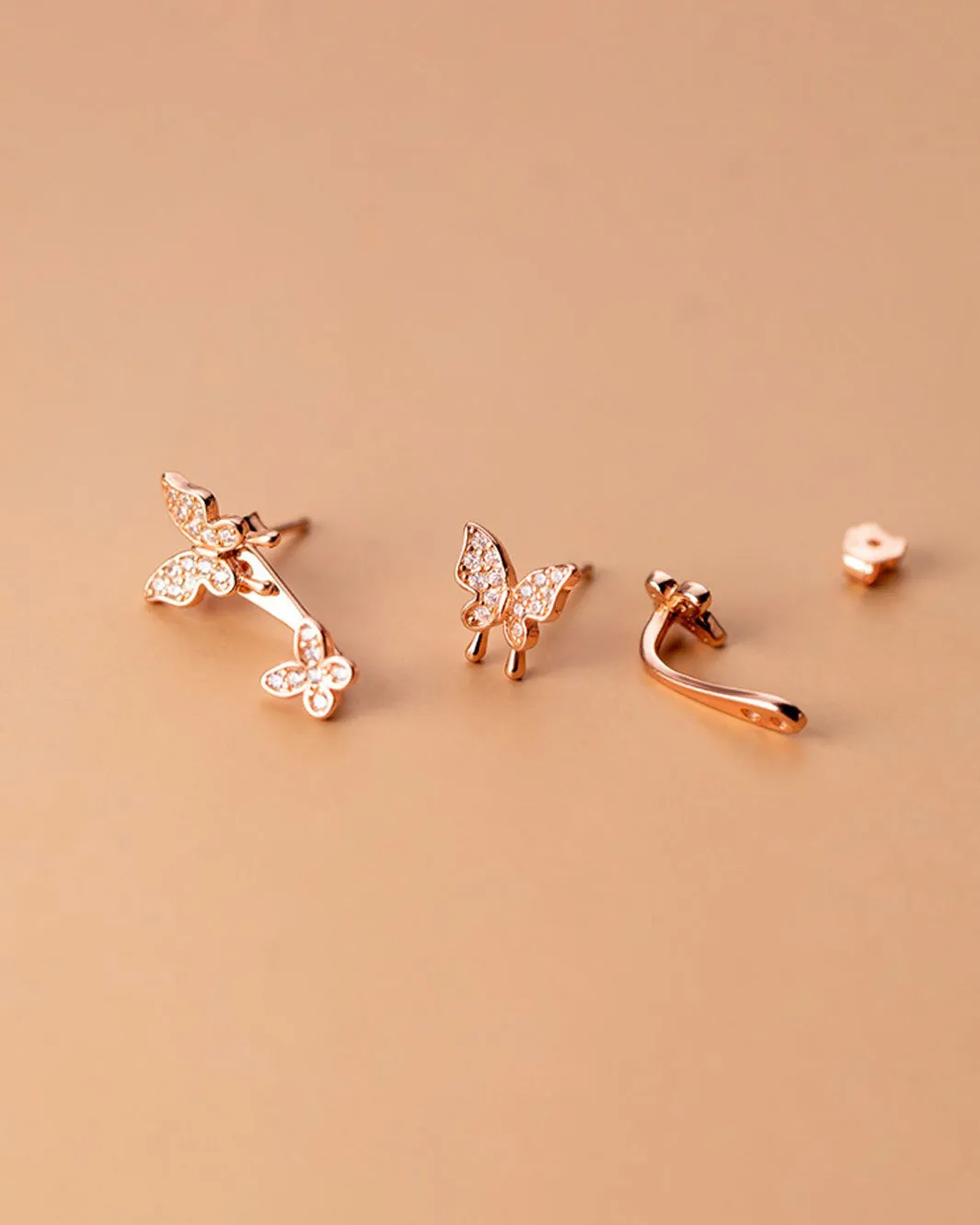 Alexis Butterfly Ear Cuffs and Jacket Earrings