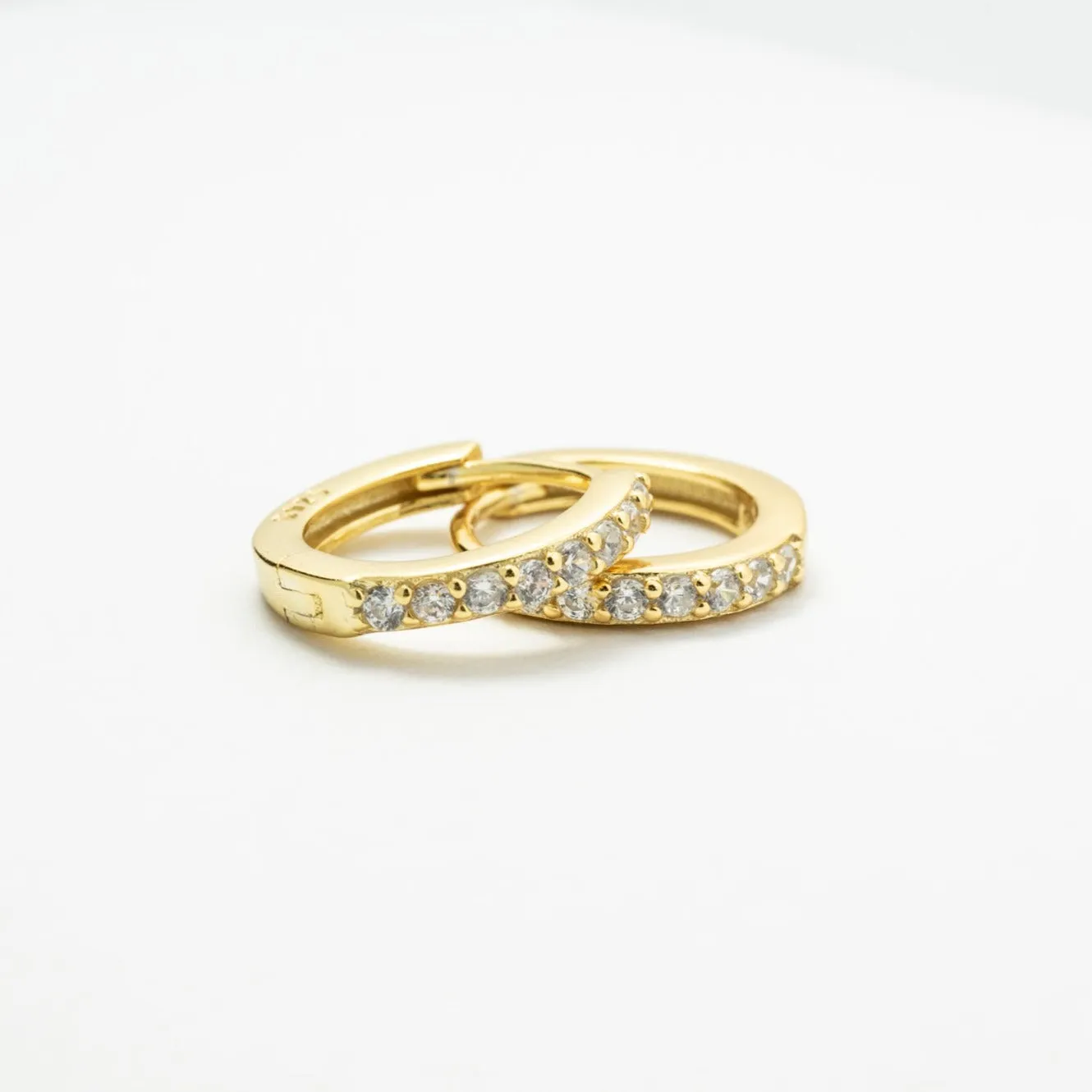 Amelia CZ Huggie Earrings