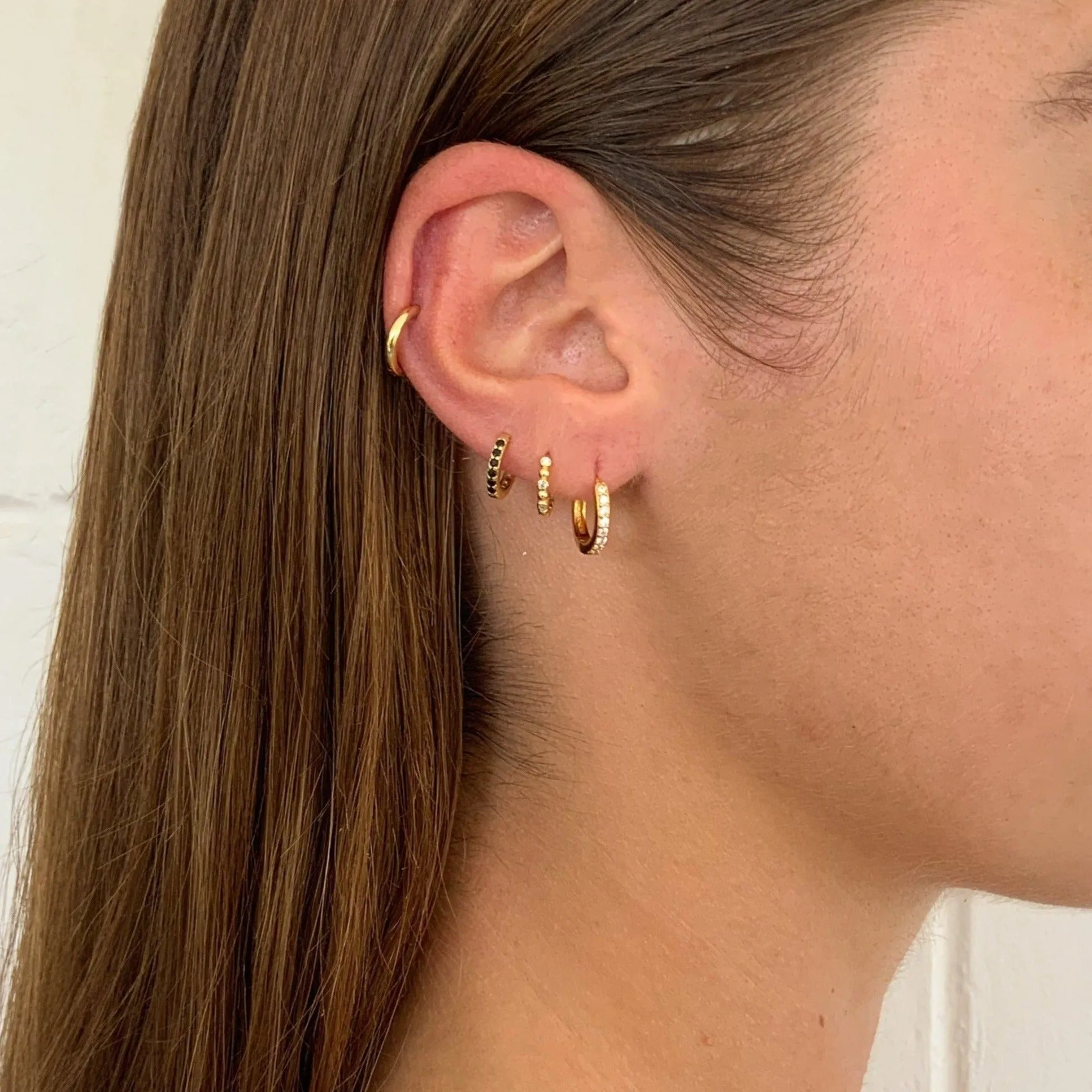 Amelia CZ Huggie Earrings