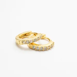 Amelia CZ Huggie Earrings