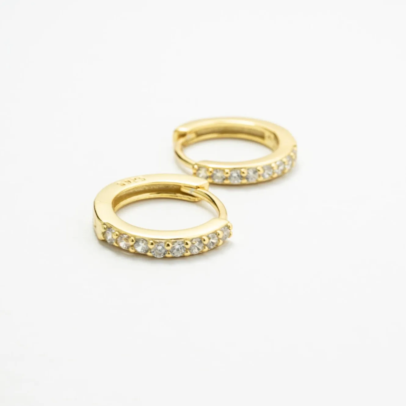 Amelia CZ Huggie Earrings