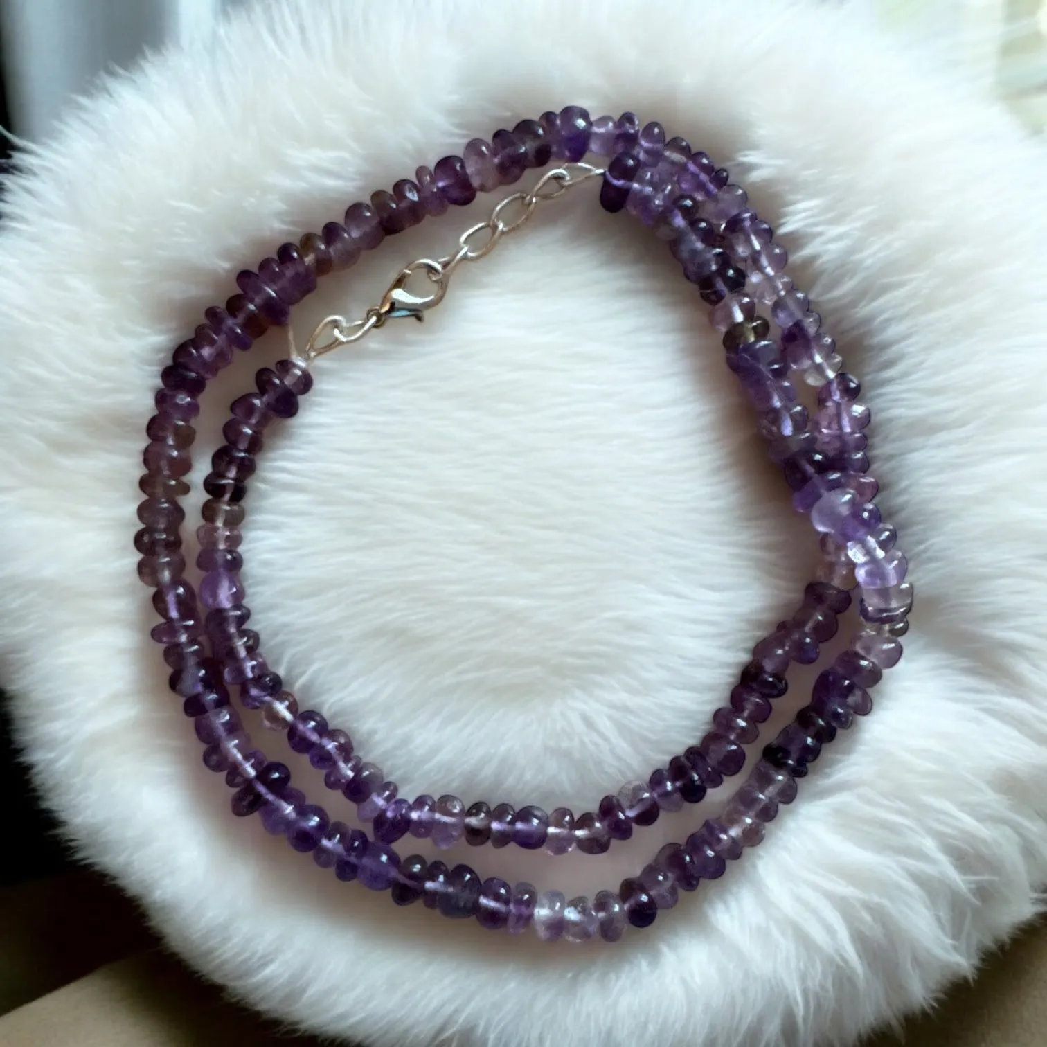 Amethyst Beaded Necklace