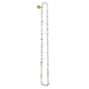 &LIVY Green Aventurine Multi Beaded Stretch Necklace