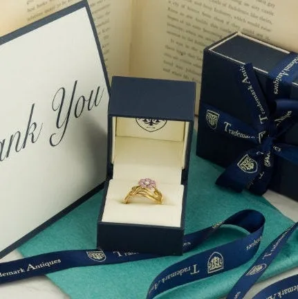 Antique Love Knot Conversion Statement Ring of 14k Gold