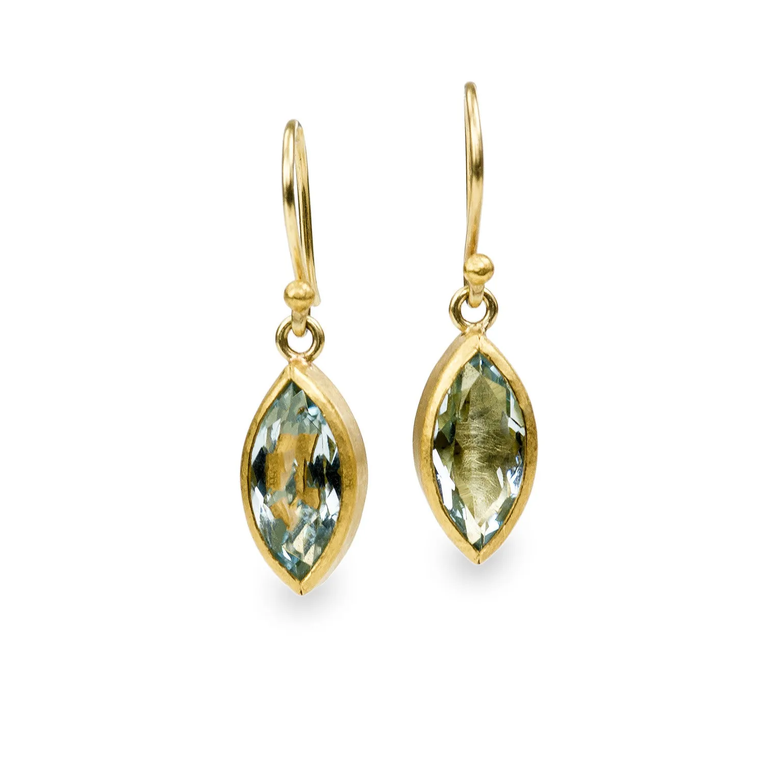 Aquamarine Charm Earrings