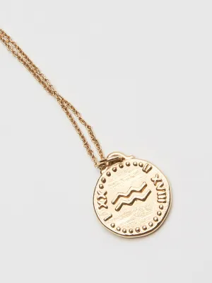 Aquarius Pendant - Black Enamel