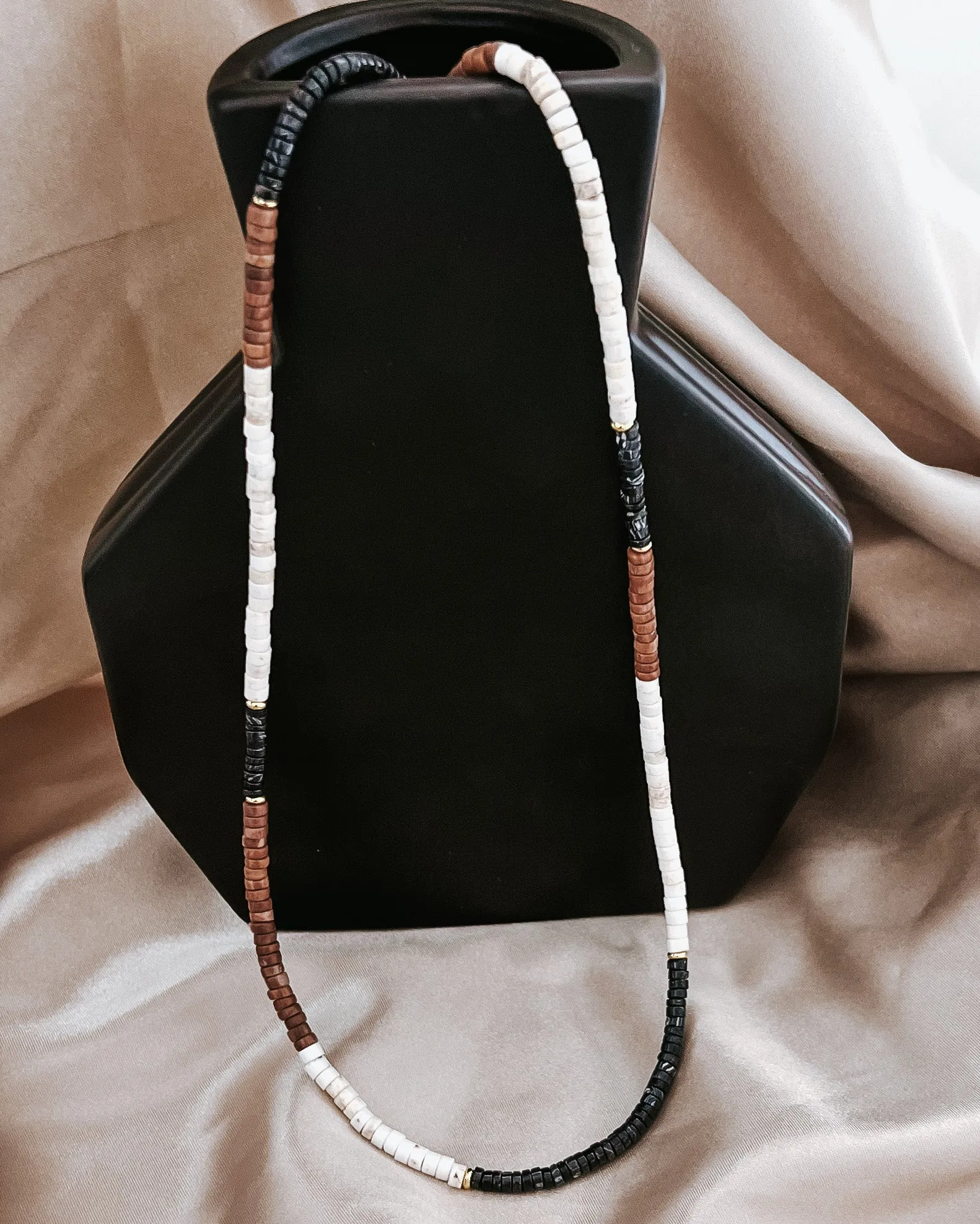 Arlet Long Beaded Layering Necklace || Choose Color