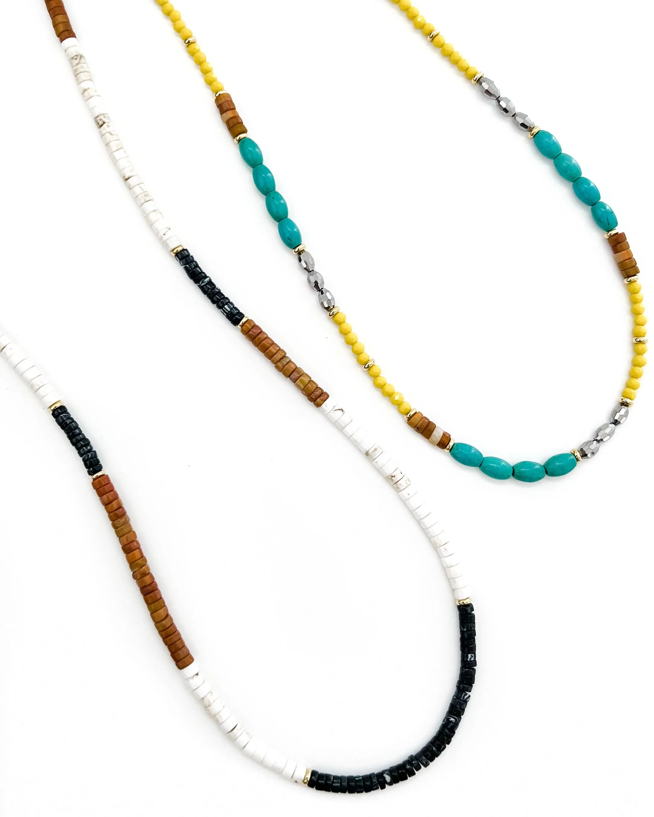 Arlet Long Beaded Layering Necklace || Choose Color