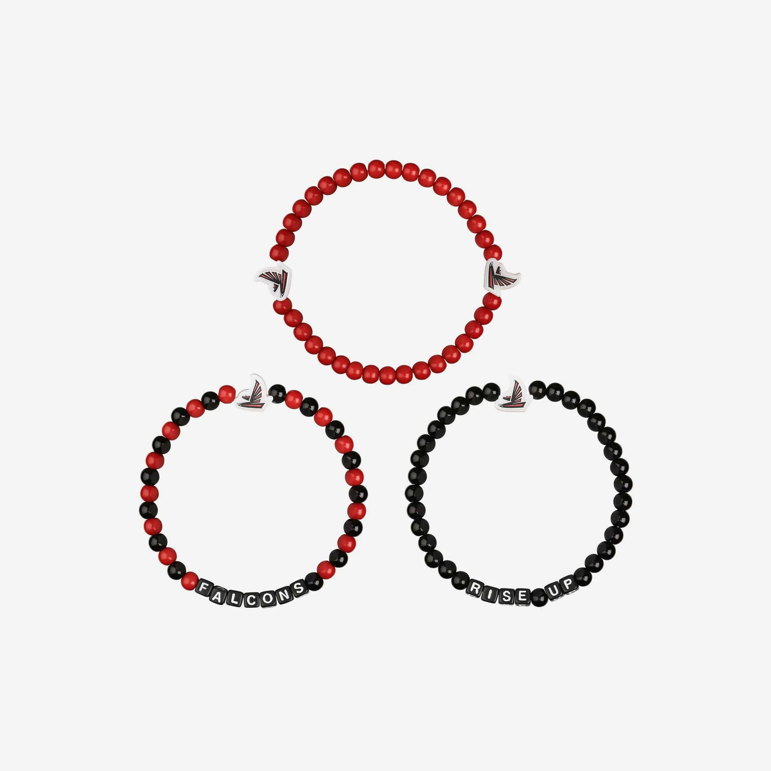 Atlanta Falcons 3 Pack Beaded Friendship Bracelet